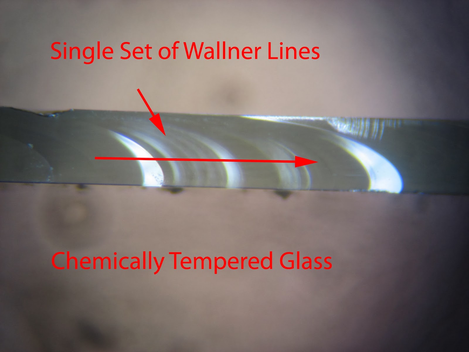 define radial fracture glass